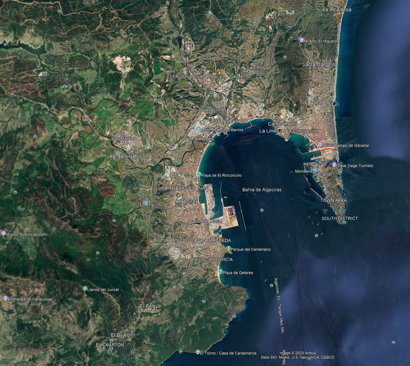 Mapa de cobertura de envíos de Ofilinea